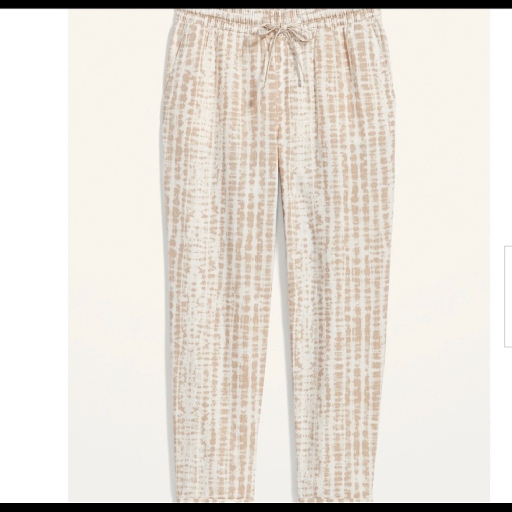Old navy drawstring linen pants NWOT sz L